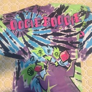 Disney Parks 2022 Oogie Boogie Glow In The Dark Tie Dye Spirit Jersey NEW.